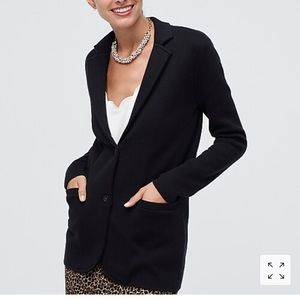JCrew Factory Sweater Blazer - cranberry color